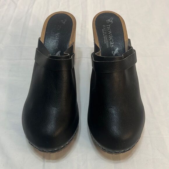 Novacas wooden handmade made in Portugal built by kindness open heel wedge - Picture 1 of 7